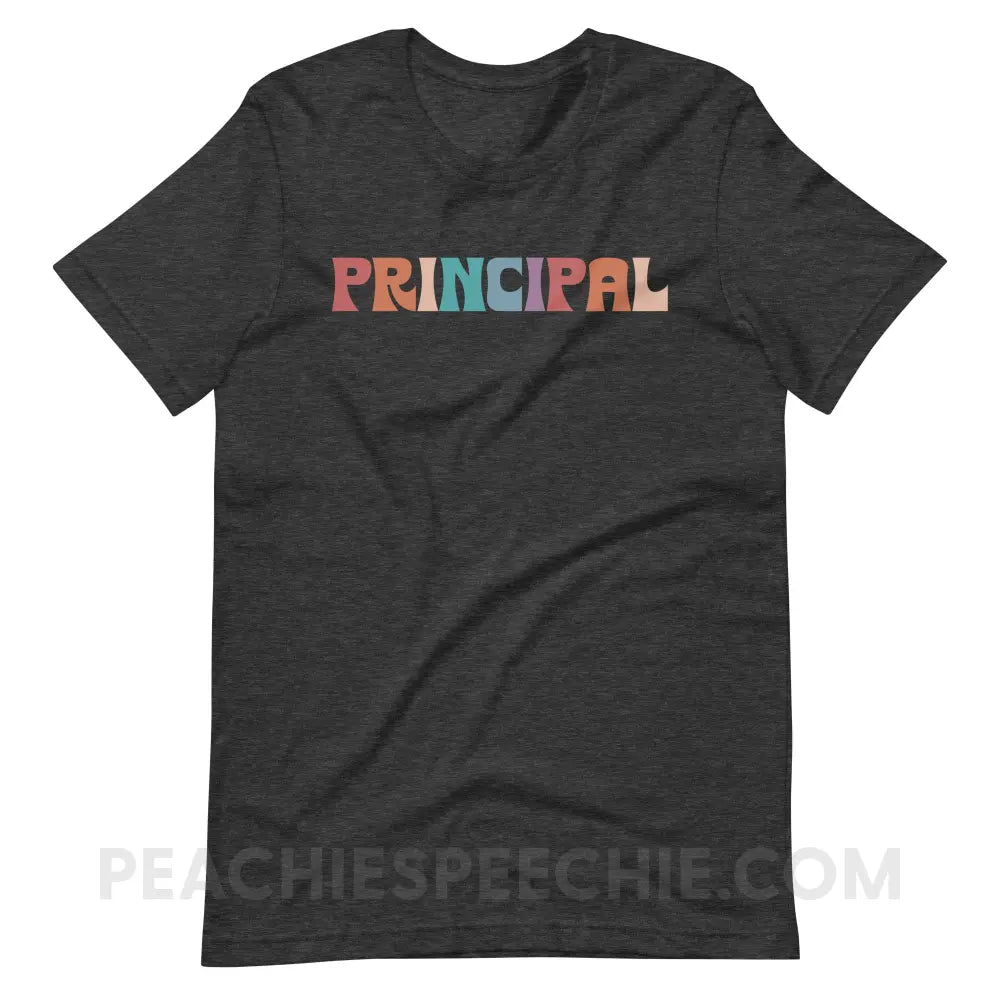 Colorful Principal Premium Soft Tee - Dark Grey Heather / S - T-Shirt peachiespeechie.com