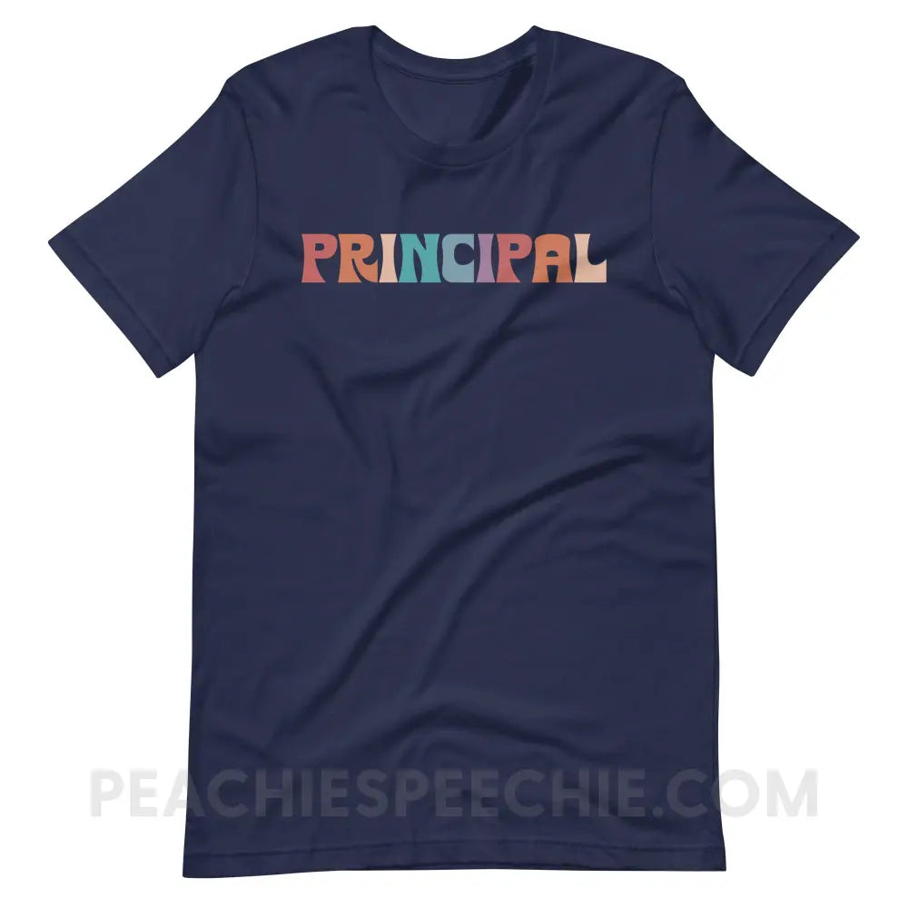 Colorful Principal Premium Soft Tee - Navy / S - T-Shirt peachiespeechie.com