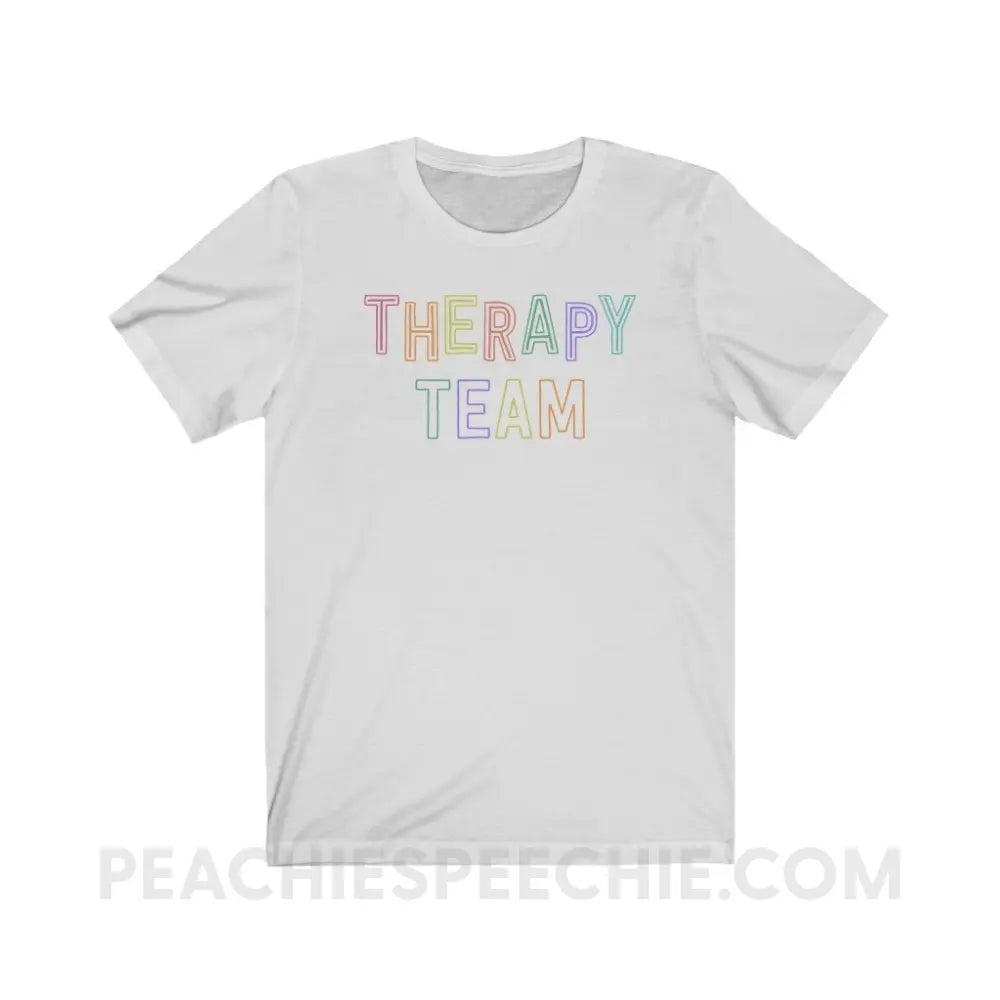 Colorful Therapy Team Premium Soft Tee - Ash / XS - T-Shirt peachiespeechie.com
