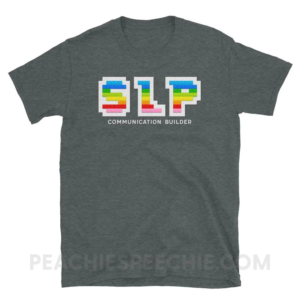 Communication Builder Classic Tee - Dark Heather / S - T-Shirts & Tops peachiespeechie.com
