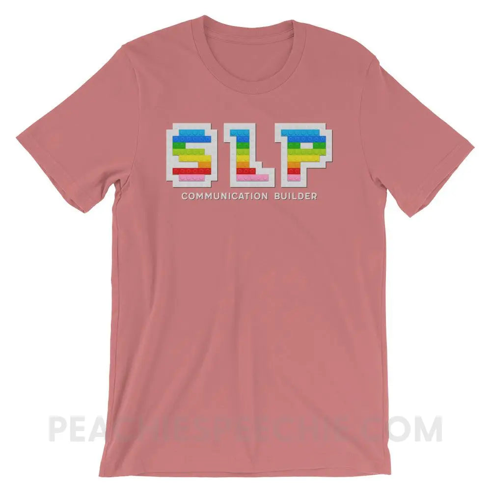 Communication Builder Premium Soft Tee - Mauve / S - T-Shirts & Tops peachiespeechie.com