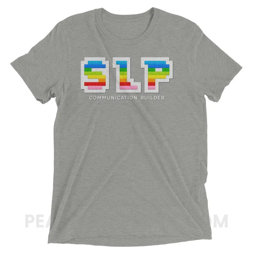 Communication Builder Tri-Blend Tee - Athletic Grey Triblend / XS - T-Shirts & Tops peachiespeechie.com