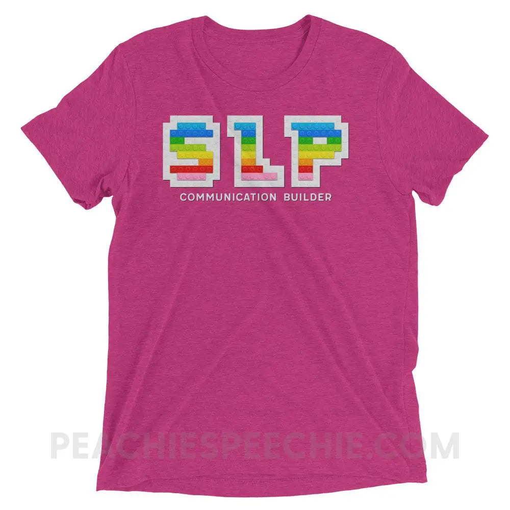 Communication Builder Tri-Blend Tee - Berry Triblend / XS - T-Shirts & Tops peachiespeechie.com
