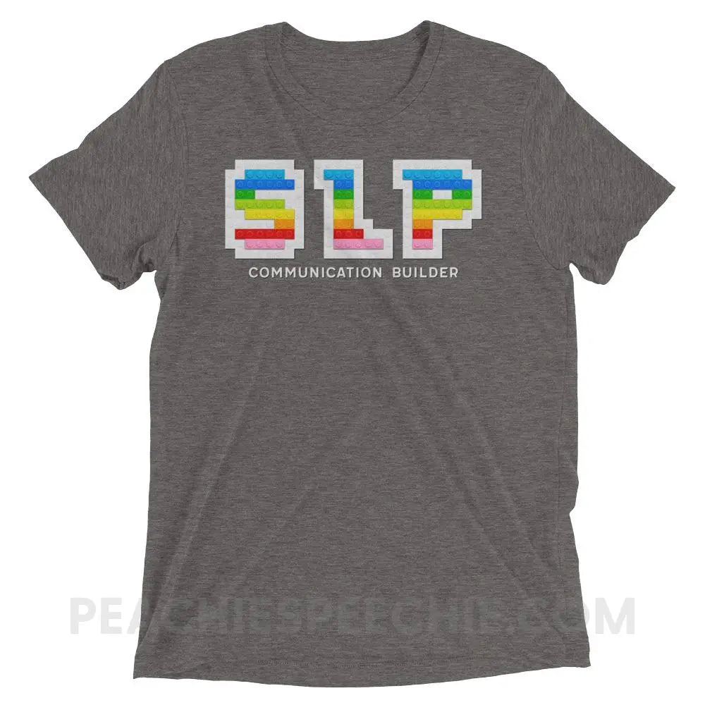 Communication Builder Tri-Blend Tee - Grey Triblend / XS - T-Shirts & Tops peachiespeechie.com