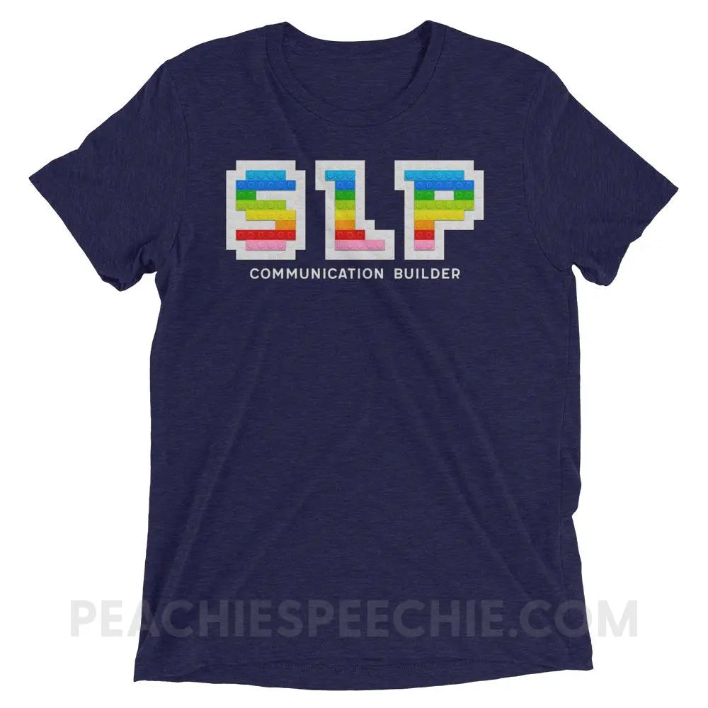 Communication Builder Tri-Blend Tee - Navy Triblend / XS - T-Shirts & Tops peachiespeechie.com