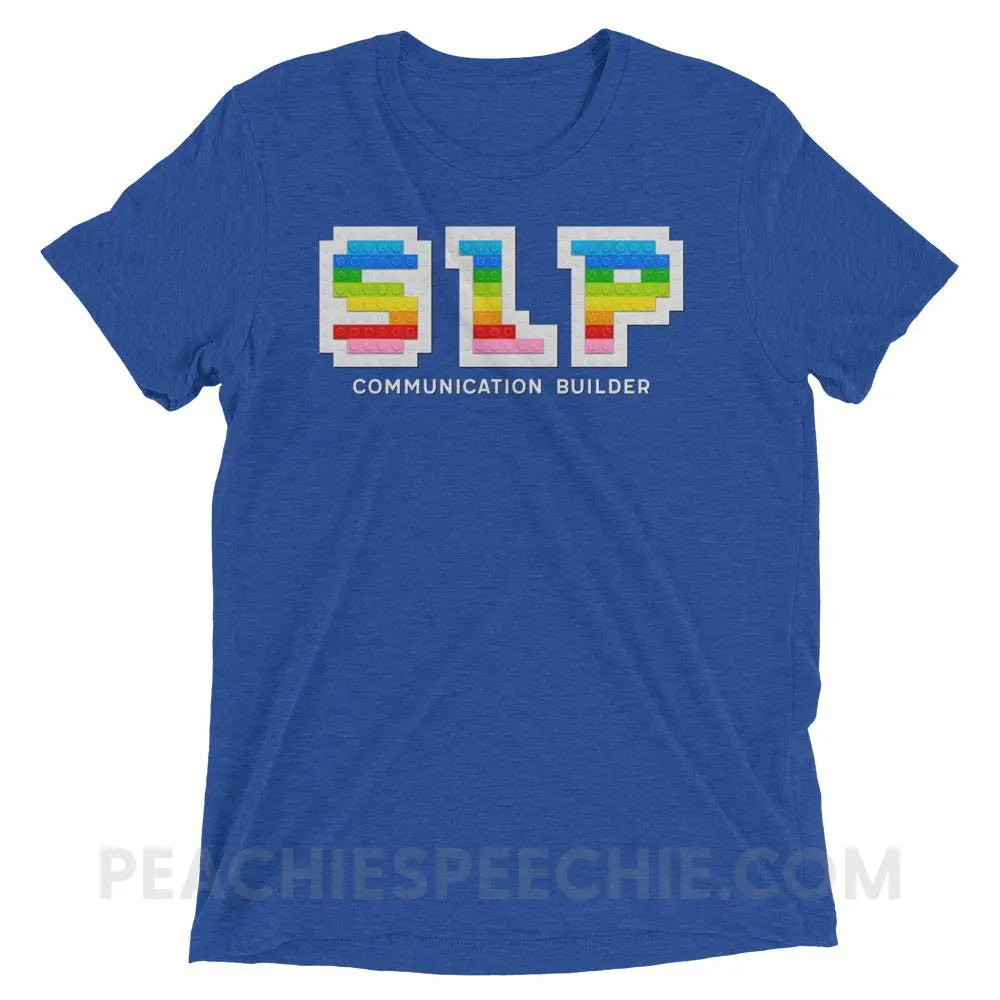 Communication Builder Tri-Blend Tee - True Royal Triblend / XS - T-Shirts & Tops peachiespeechie.com