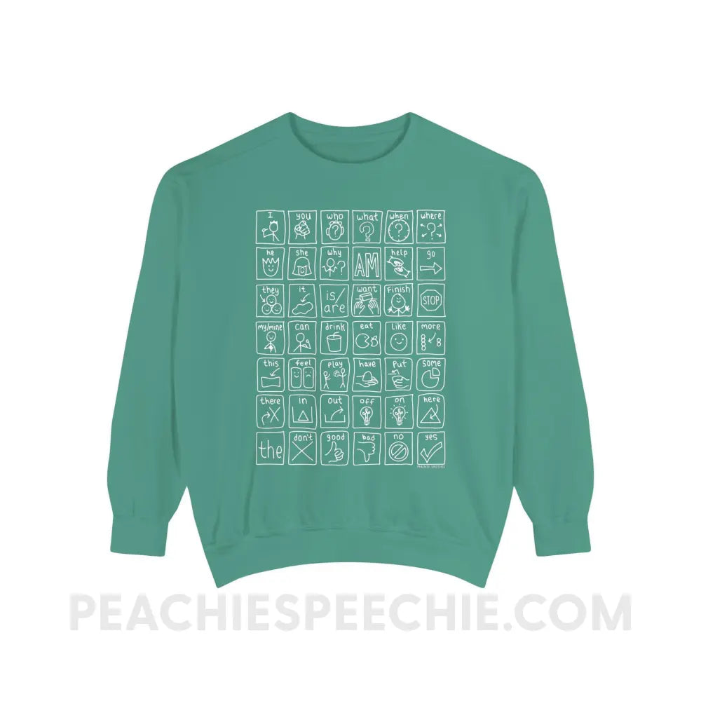 Core Board Comfort Colors Crewneck - Light Green / S - Sweatshirt peachiespeechie.com