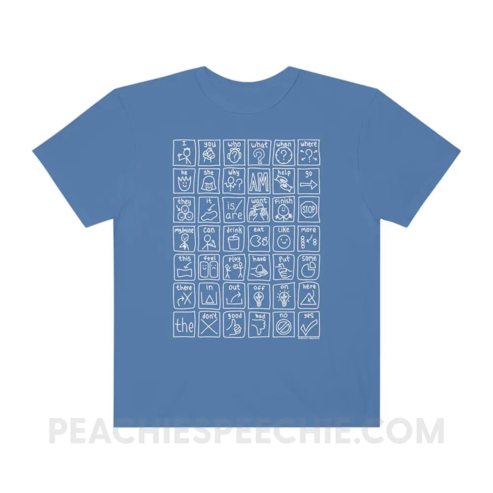 Core Board Comfort Colors Tee - Mystic Blue / S - T-Shirt peachiespeechie.com