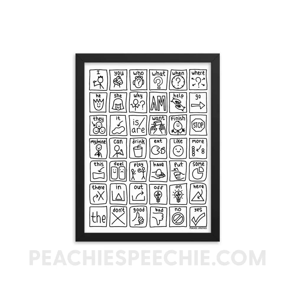 Core Board Framed Poster - 12×16 - Posters peachiespeechie.com