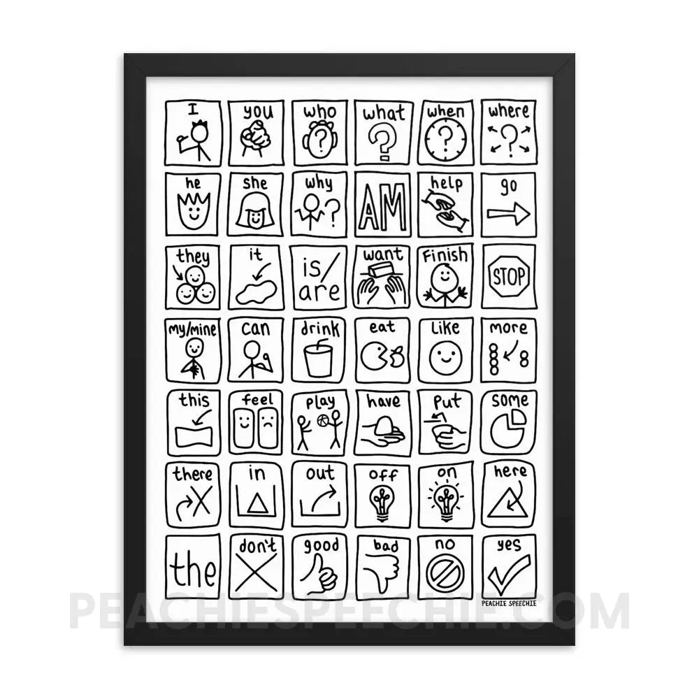 Core Board Framed Poster - 18×24 - Posters peachiespeechie.com