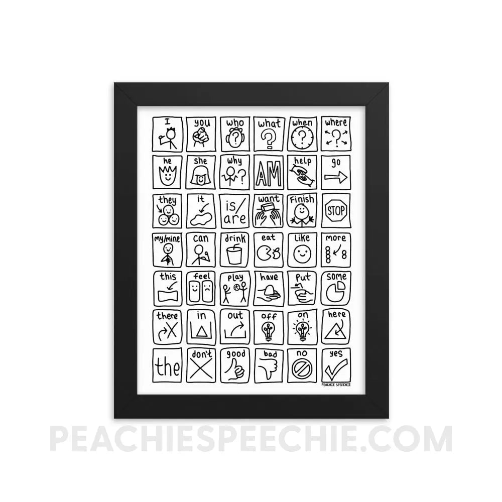 Core Board Framed Poster - 8×10 - Posters peachiespeechie.com