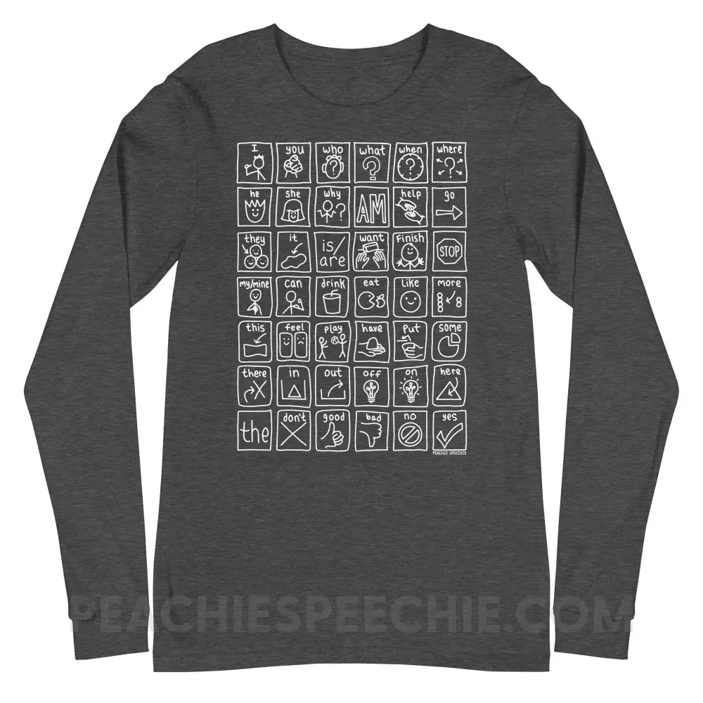 Core Board Premium Long Sleeve - Dark Grey Heather / XS - Long-sleeve peachiespeechie.com
