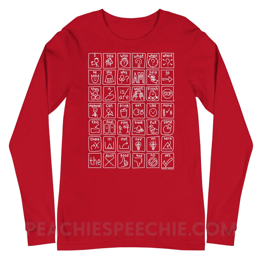 Core Board Premium Long Sleeve - Red / XS - Long-sleeve peachiespeechie.com