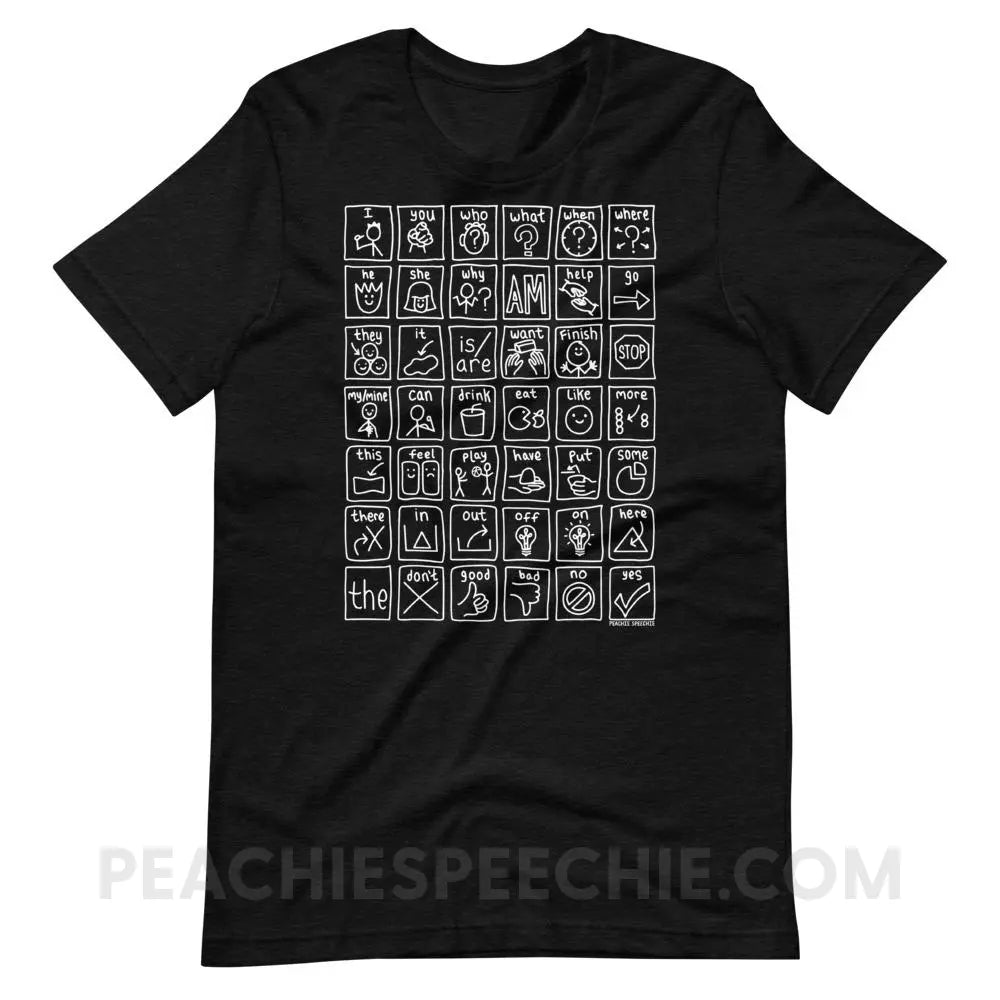 Core Board Premium Soft Tee - Black Heather / S - T-Shirts & Tops peachiespeechie.com