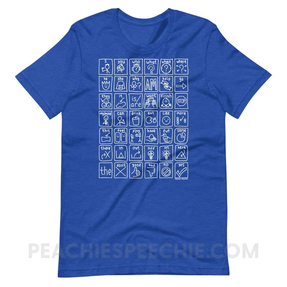 Core Board Premium Soft Tee - Heather True Royal / S - T-Shirts & Tops peachiespeechie.com