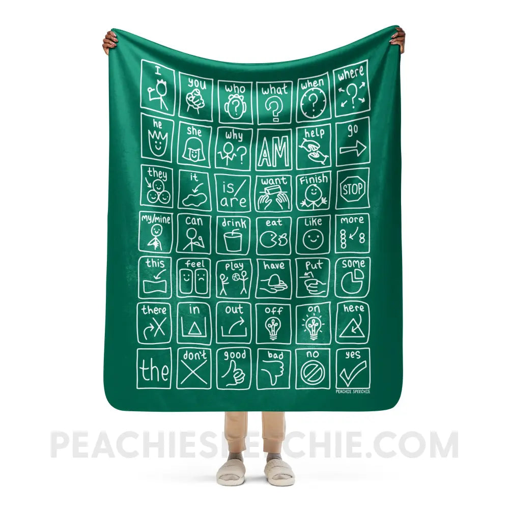 Core Board Sherpa Blanket - 50″×60″ - peachiespeechie.com