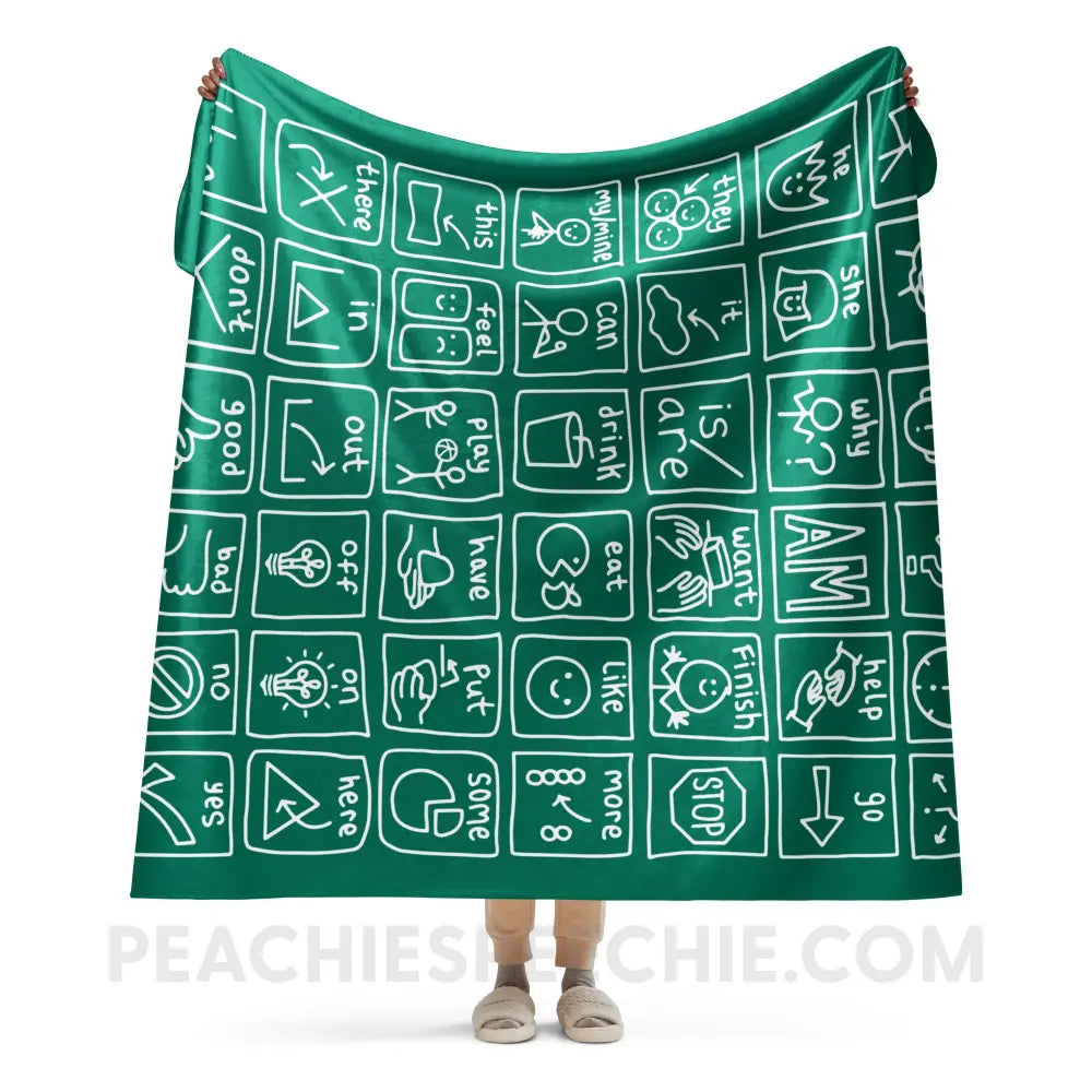 Core Board Sherpa Blanket - 60″×80″ - peachiespeechie.com