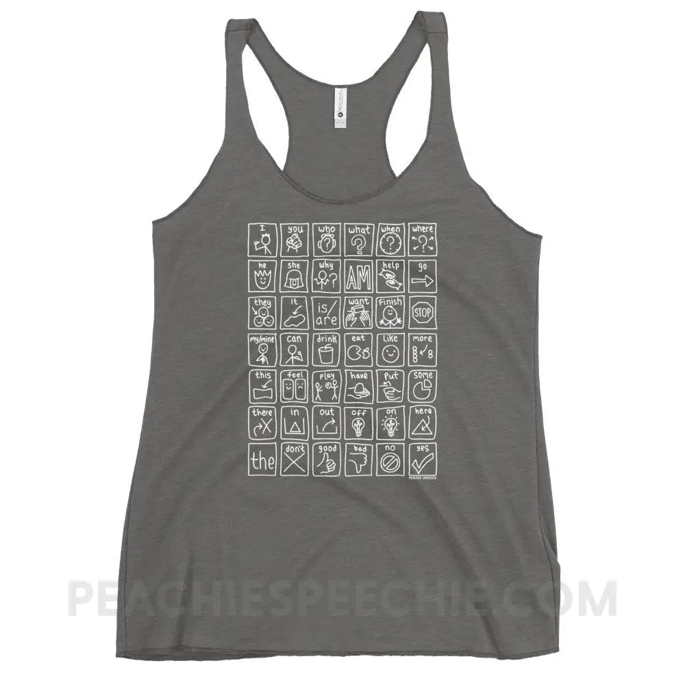 Core Board Tri-Blend Racerback - Premium Heather / XS - Tank Tops peachiespeechie.com