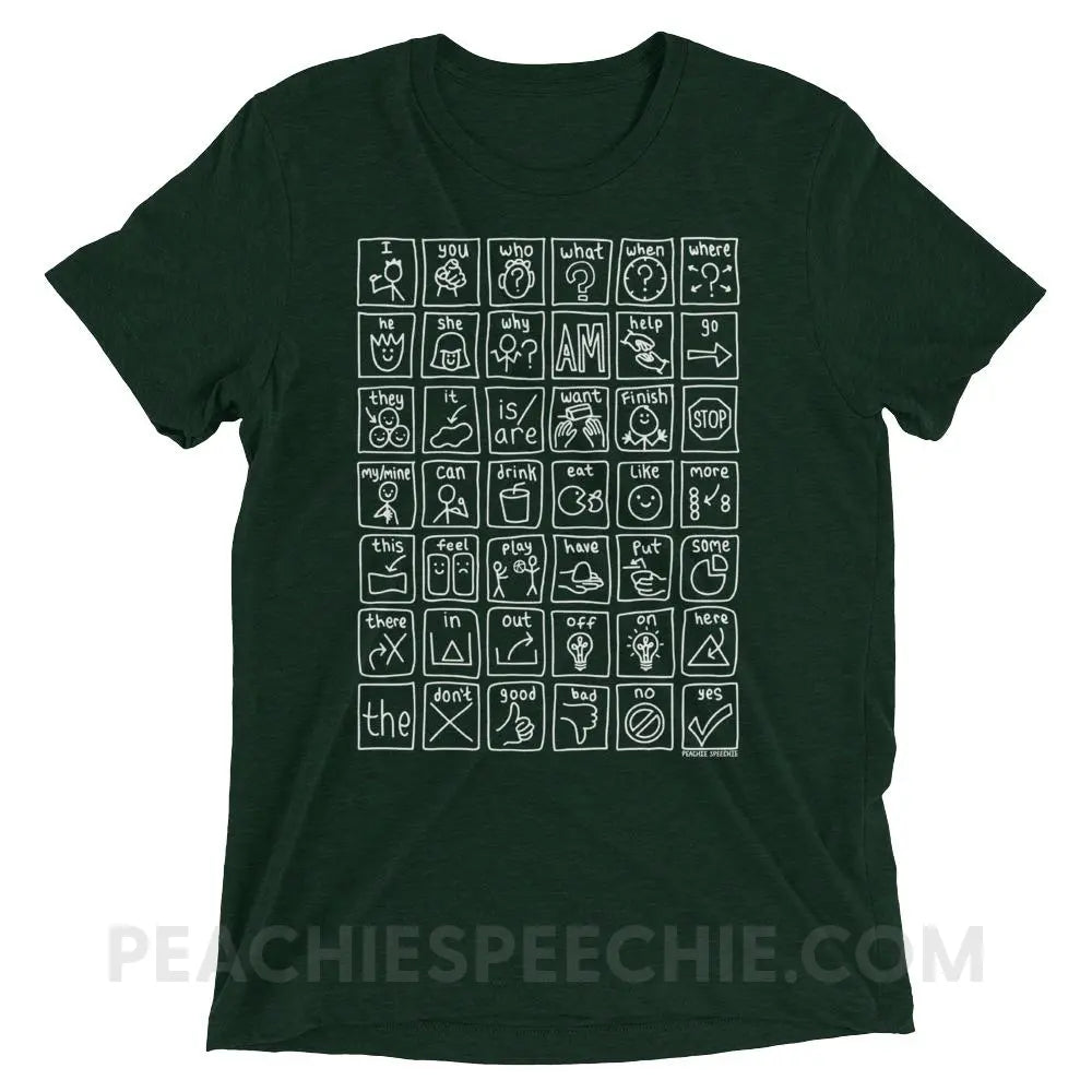Core Board Tri-Blend Tee - Emerald Triblend / XS - T-Shirts & Tops peachiespeechie.com