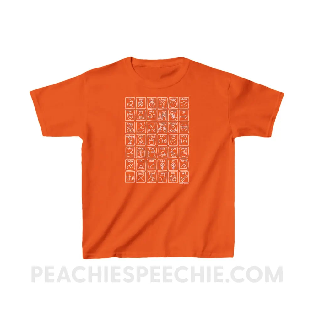 Core Board Youth Shirt - Orange / XS - Kids clothes peachiespeechie.com
