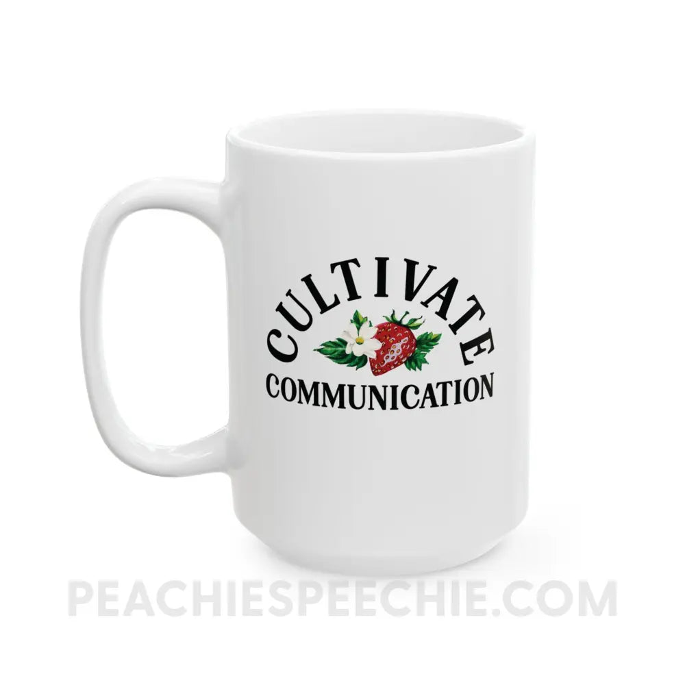 Cultivate Communication NSLHM Strawberries Coffee Mug - peachiespeechie.com