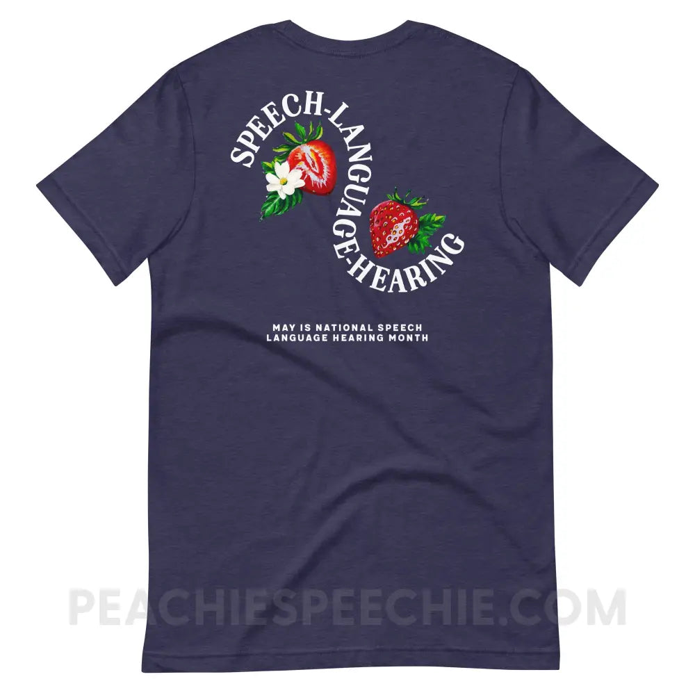 Cultivate Communication NSLHM Strawberries Premium Soft Tee - peachiespeechie.com