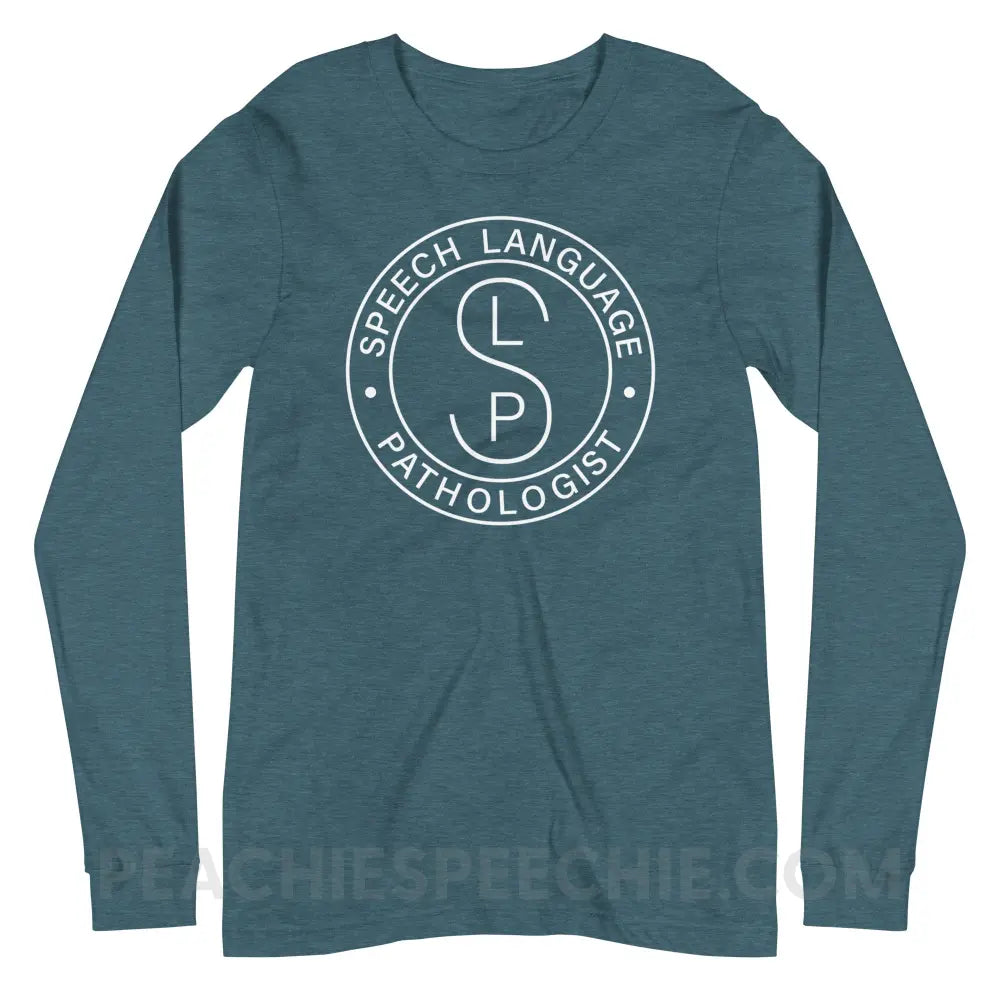 Custom for Lane Premium Long Sleeve Heather Deep Teal / XS peachiespeechie.com