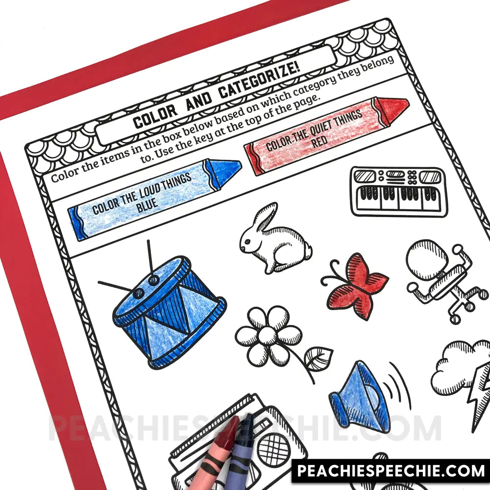 I Can Describe and Categorize: No-Prep Workbook - Materials peachiespeechie.com