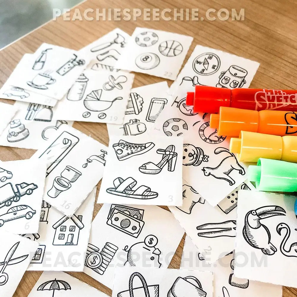 I Can Describe and Categorize: No-Prep Workbook - Materials peachiespeechie.com