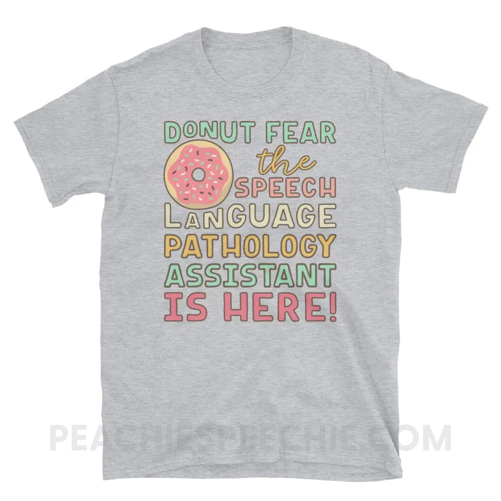 Donut Fear The SLPA Is Here Classic Tee - Sport Grey / S - T-Shirts & Tops peachiespeechie.com