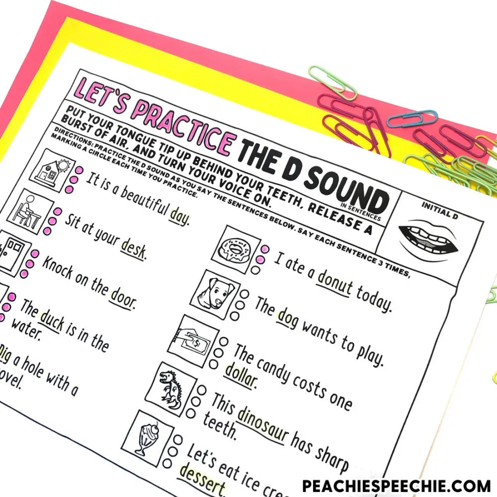 Drills for Skills by Peachie Speechie - Materials peachiespeechie.com