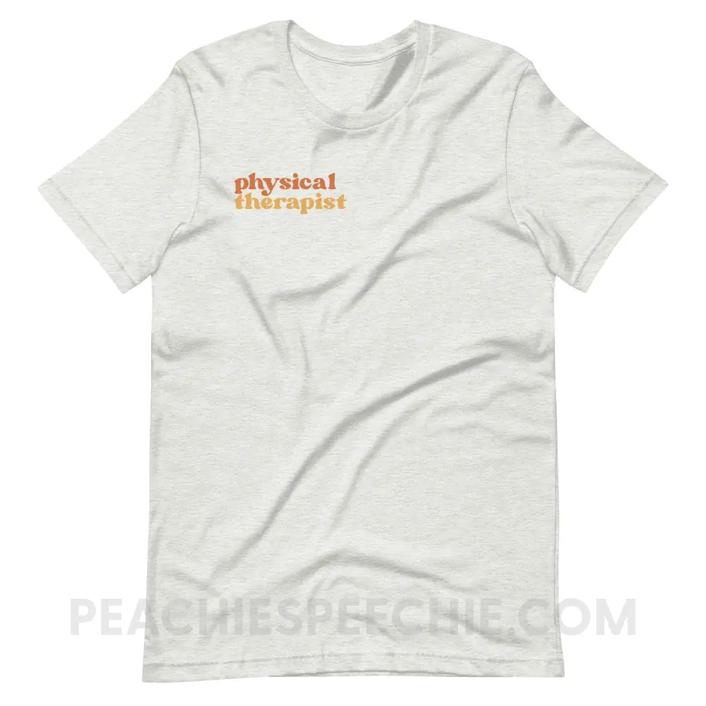 Earthy Physical Therapist Premium Soft Tee - Ash / S - T-Shirt peachiespeechie.com