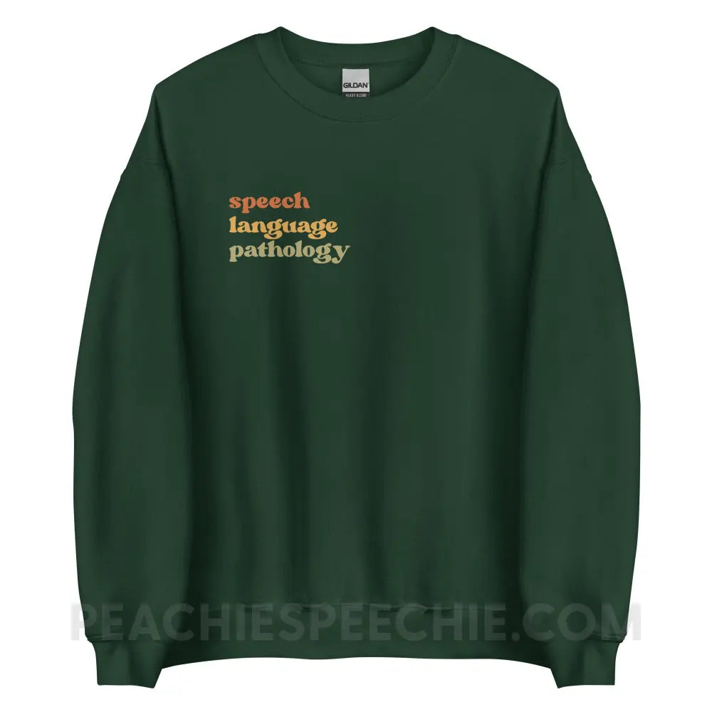 Earthy SLP Classic Sweatshirt - Forest Green / S - peachiespeechie.com