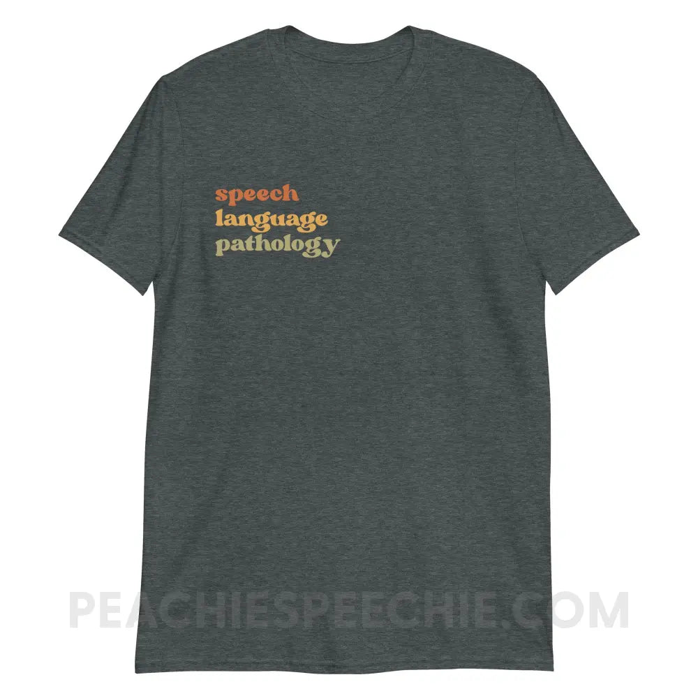 Earthy SLP Classic Tee - Dark Heather / S - T-Shirts & Tops peachiespeechie.com