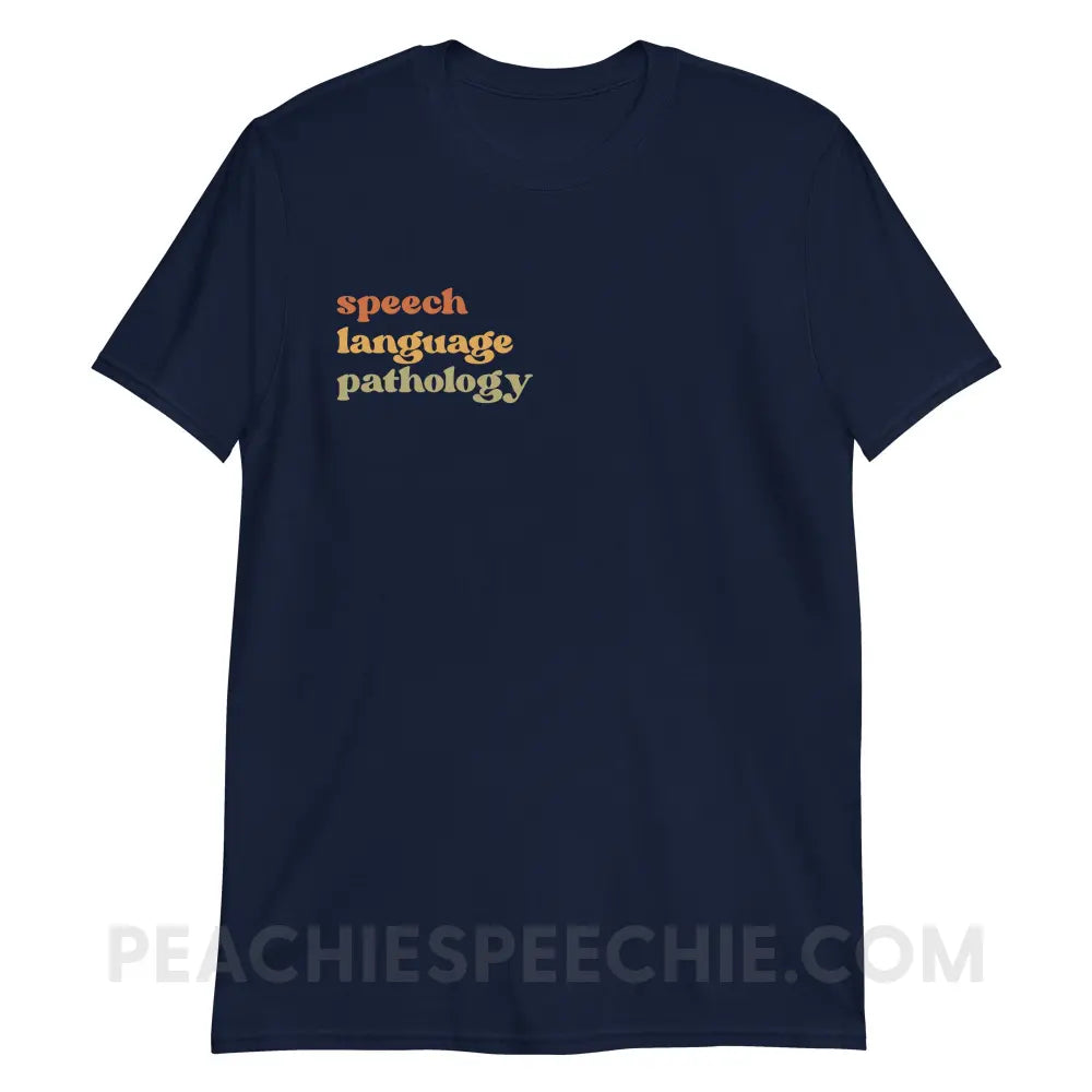 Earthy SLP Classic Tee - Navy / S - T-Shirts & Tops peachiespeechie.com
