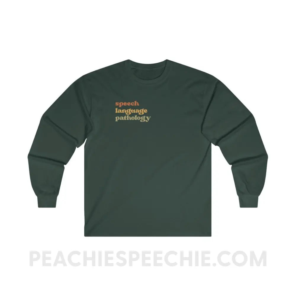 Earthy SLP Long Sleeve Tee - Forest Green / S - Long-sleeve peachiespeechie.com