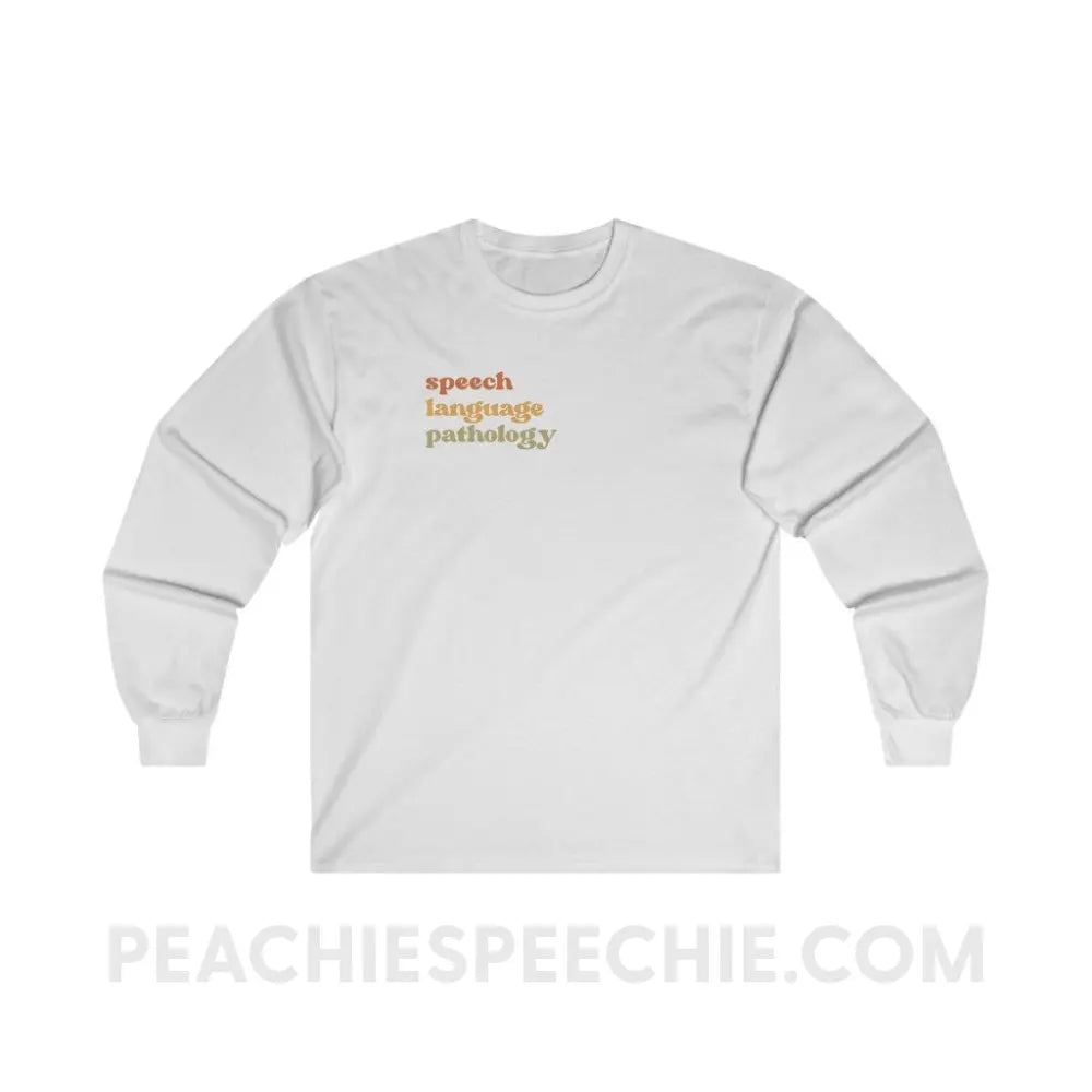 Earthy SLP Long Sleeve Tee - White / S - Long-sleeve peachiespeechie.com