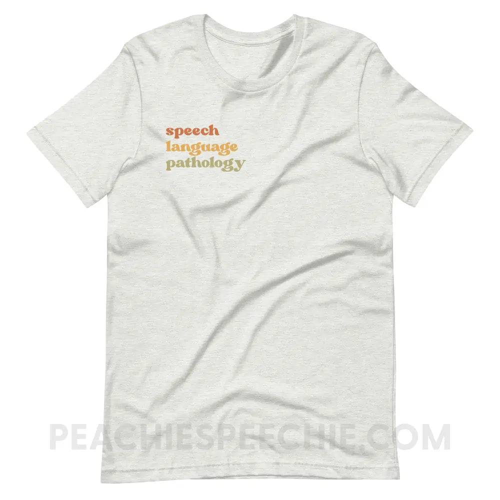 Earthy SLP Premium Soft Tee - Ash / S - peachiespeechie.com