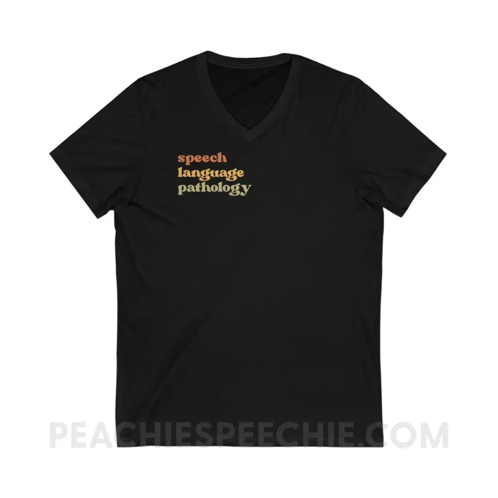 Earthy SLP Soft V-Neck - Black / S - V-neck peachiespeechie.com
