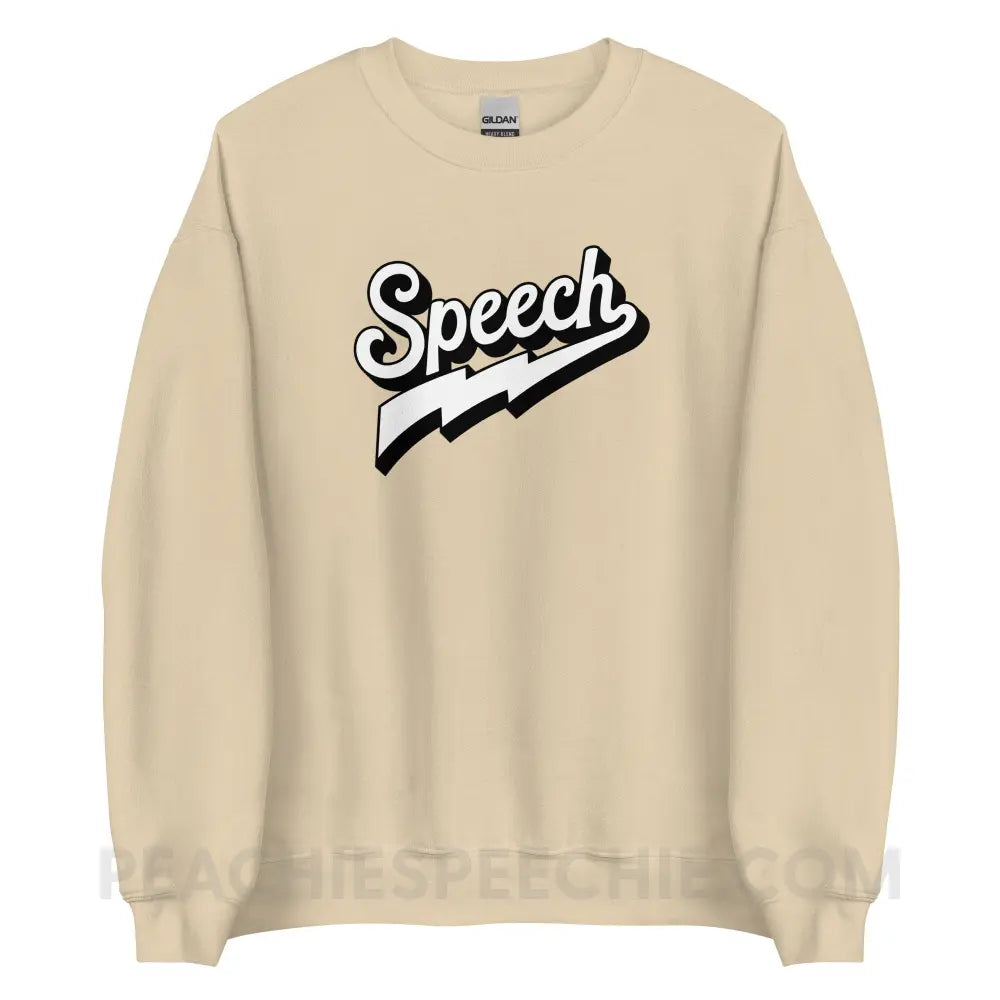 Electrifying Speech Classic Sweatshirt - Sand / S - peachiespeechie.com