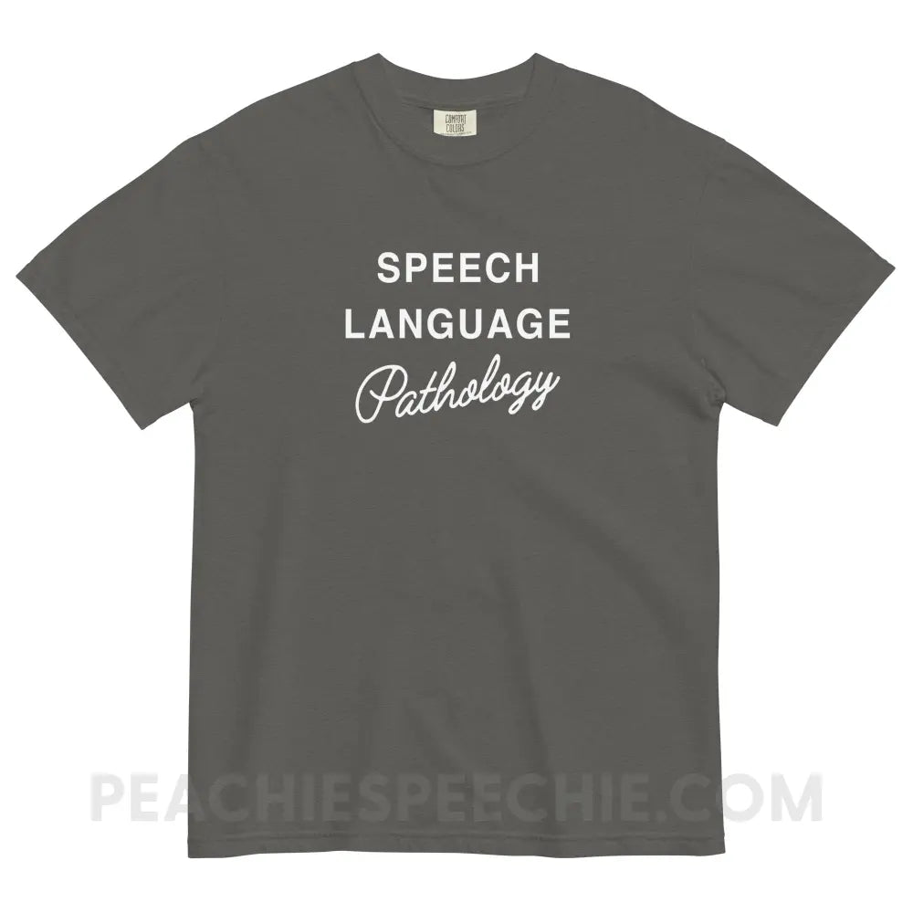 Elegant Speech Language Pathology Comfort Colors Tee - Pepper / S - peachiespeechie.com