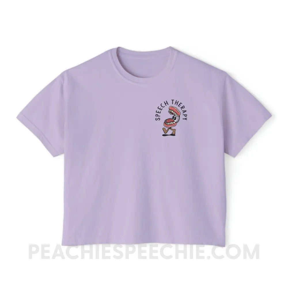 Essential Provisions for Speech Therapy Comfort Colors Boxy Tee - Orchid / S - T - Shirt peachiespeechie.com