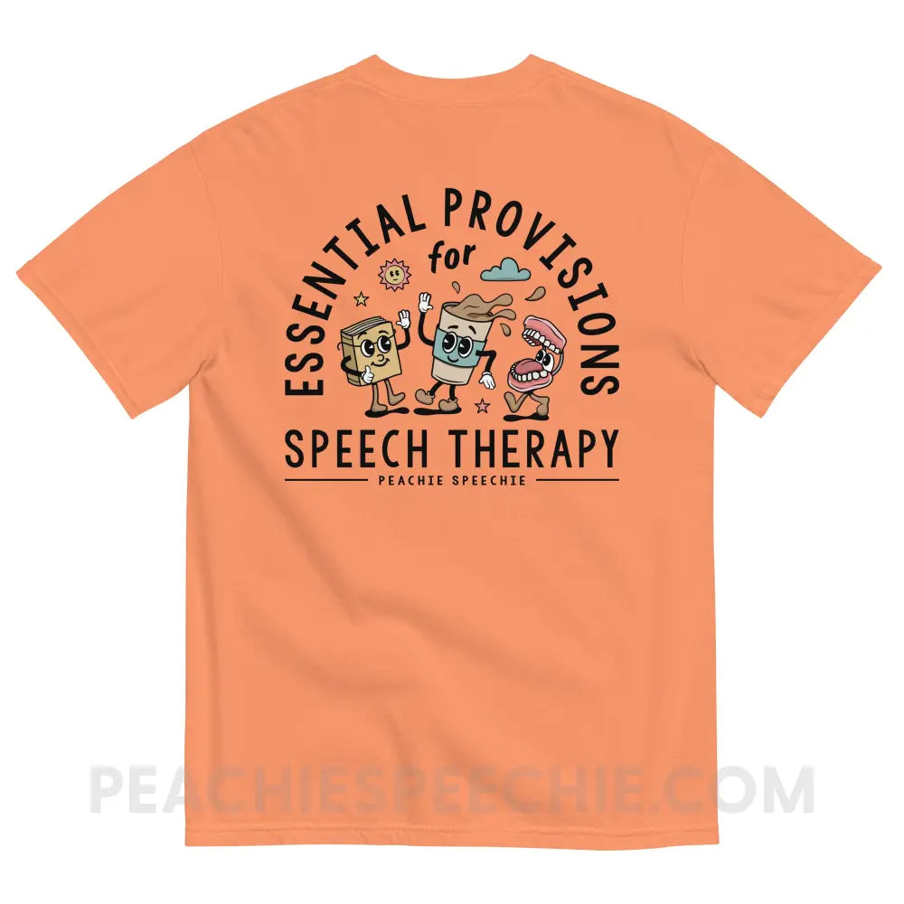 Essential Provisions for Speech Therapy Comfort Colors Tee - Terracotta / S - peachiespeechie.com