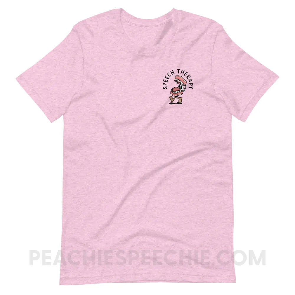 Essential Provisions for Speech Therapy Premium Soft Tee - Heather Prism Lilac / S - peachiespeechie.com
