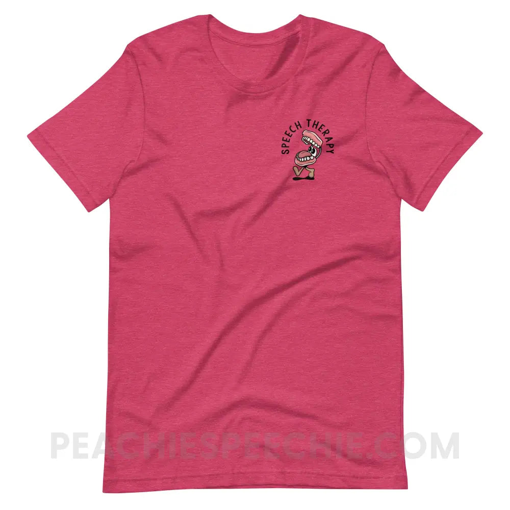 Essential Provisions for Speech Therapy Premium Soft Tee - Heather Raspberry / S - peachiespeechie.com