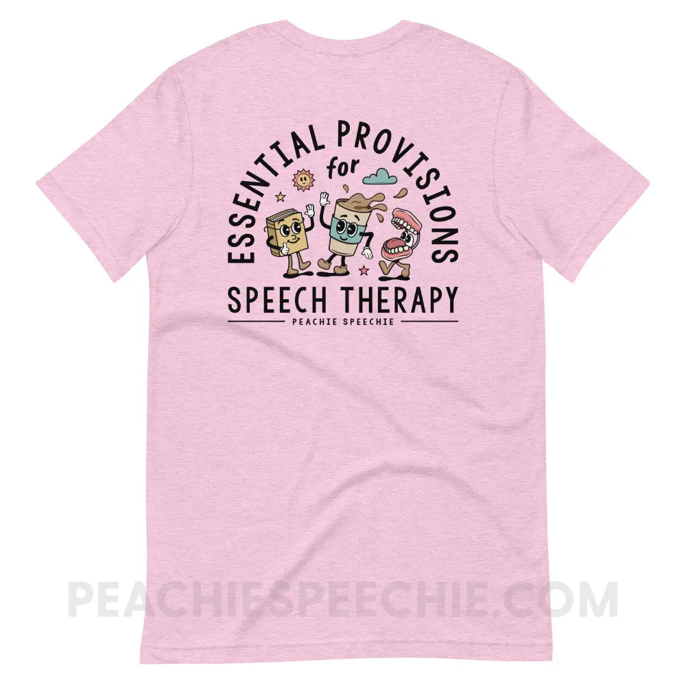 Essential Provisions for Speech Therapy Premium Soft Tee - peachiespeechie.com