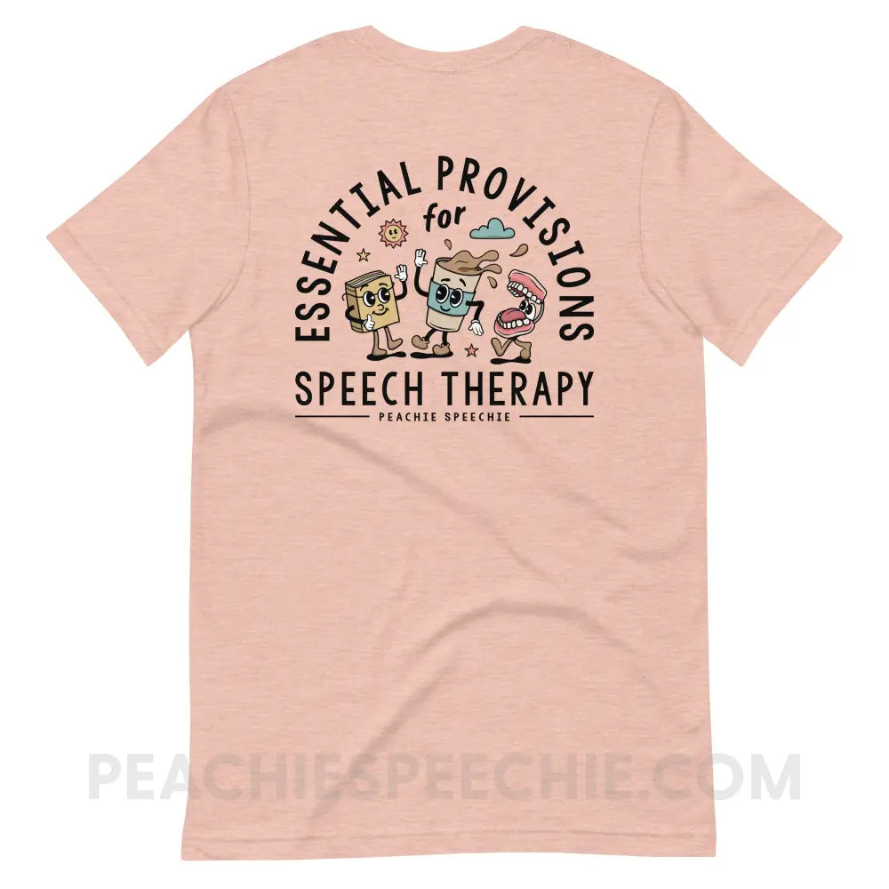 Essential Provisions for Speech Therapy Premium Soft Tee - peachiespeechie.com