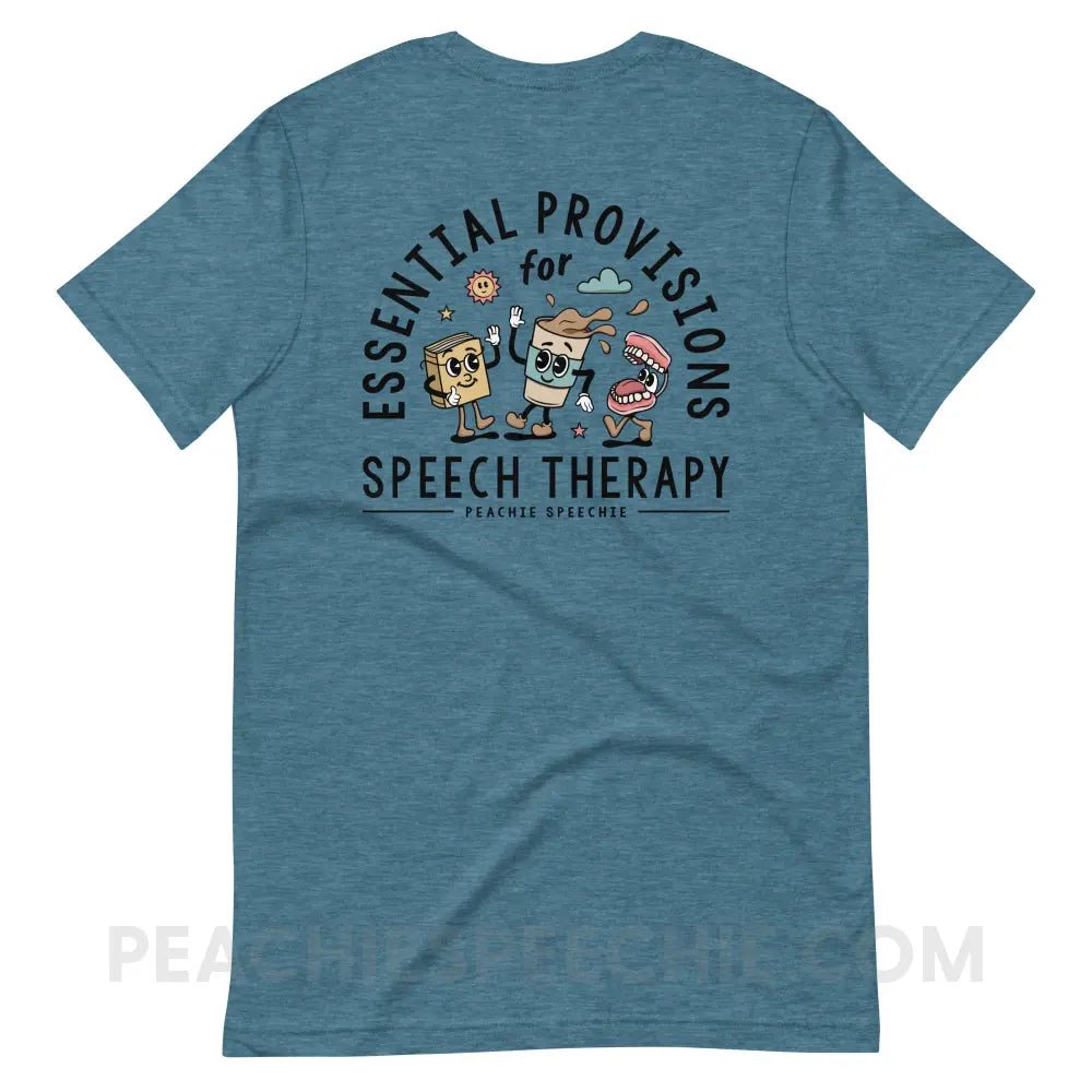 Essential Provisions for Speech Therapy Premium Soft Tee - peachiespeechie.com