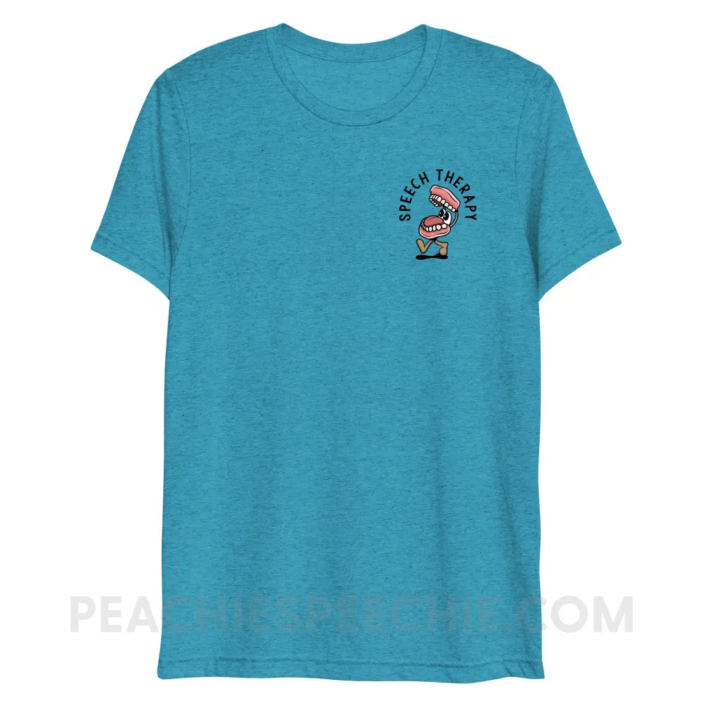 Essential Provisions for Speech Therapy Tri-Blend Tee - Aqua Triblend / XS - peachiespeechie.com