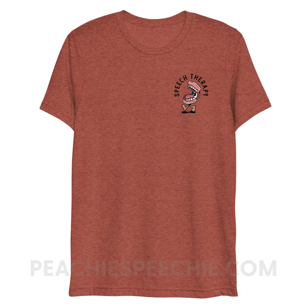 Essential Provisions for Speech Therapy Tri-Blend Tee - Clay Triblend / XS - peachiespeechie.com